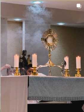 Encontro espiritual de louvor.